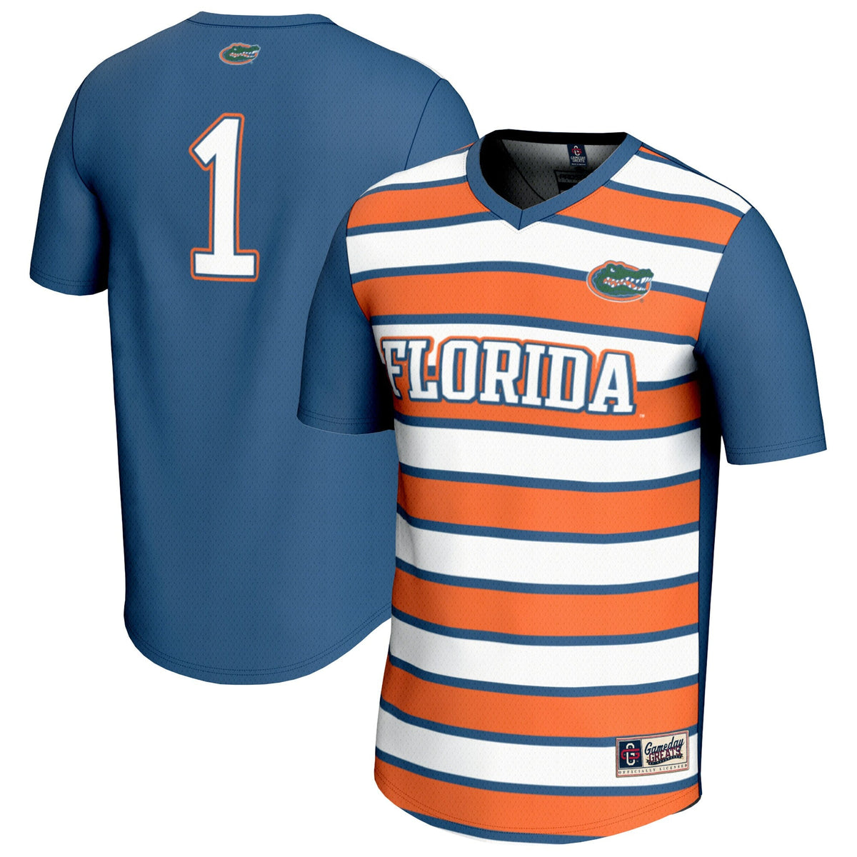 #1 Royal Florida Gators Lightweight Soccer Fashion Jersey