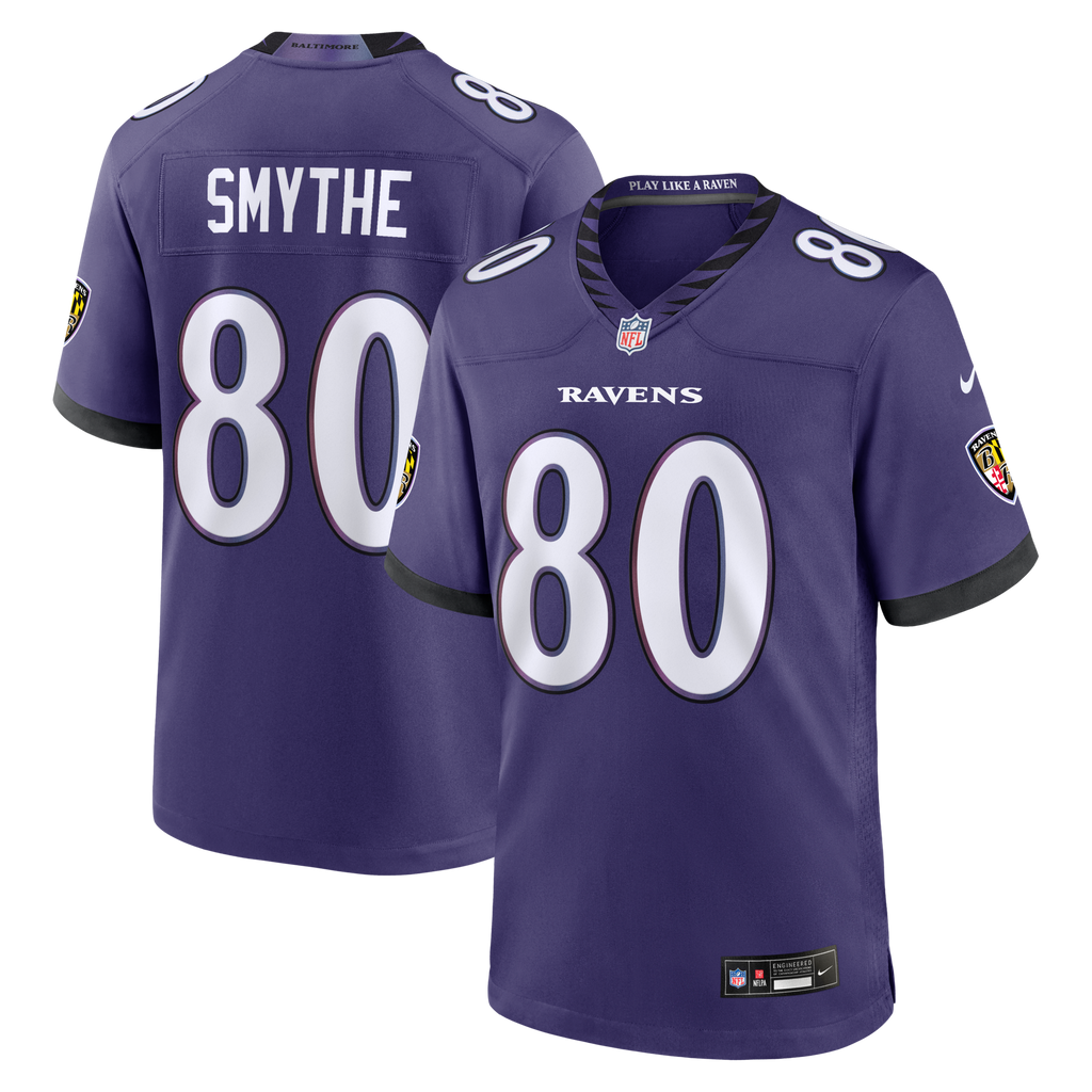 Baltimore Ravens Durham Smythe Purple Team Game Football Jersey