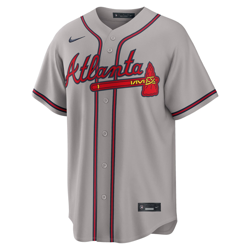 Atlanta Braves Gray Road Replica Baseball Jersey