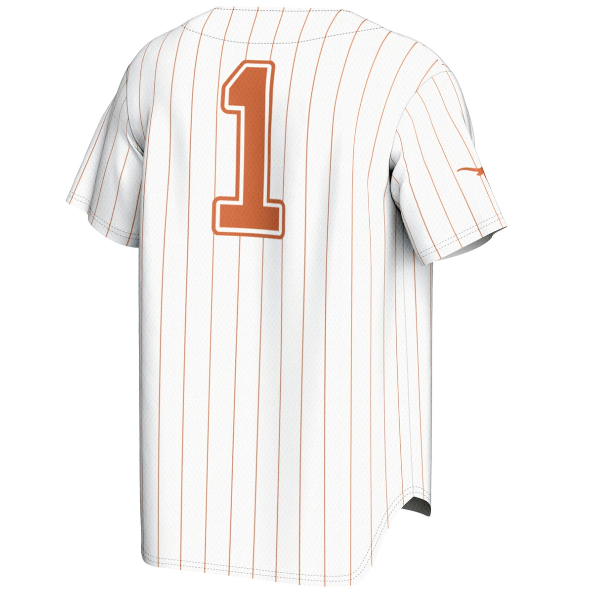 #1 White Texas Longhorns Lightweight Baseball Jersey