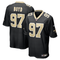 New Orleans Saints Khristian Boyd Black Game Football Jersey