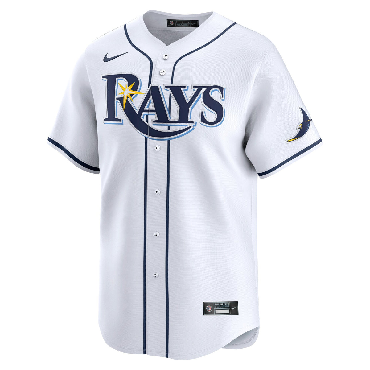 Tampa Bay Rays Brandon Lowe White Home Limited Player Baseball Jersey