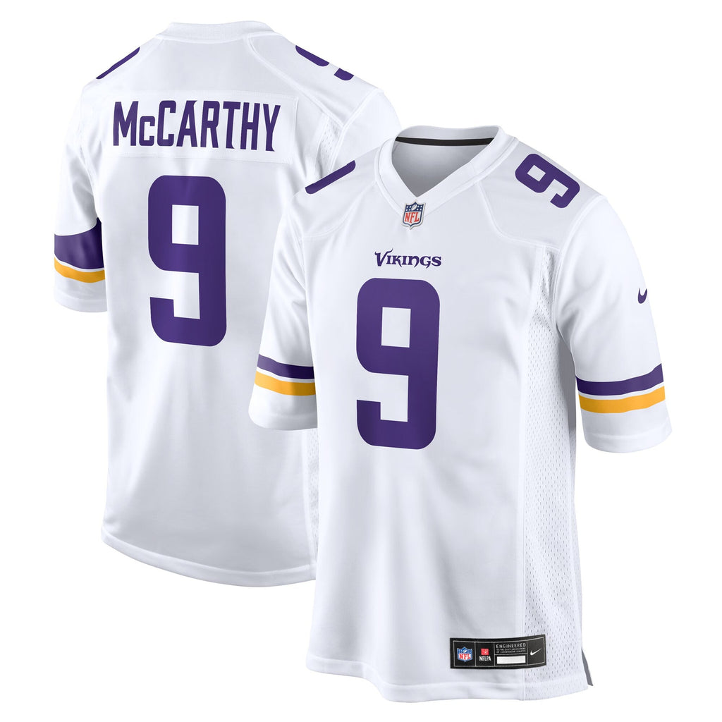 Minnesota Vikings J.J. McCarthy White Game Football Jersey