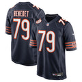 Chicago Bears Theo Benedet Navy Team Game Football Jersey