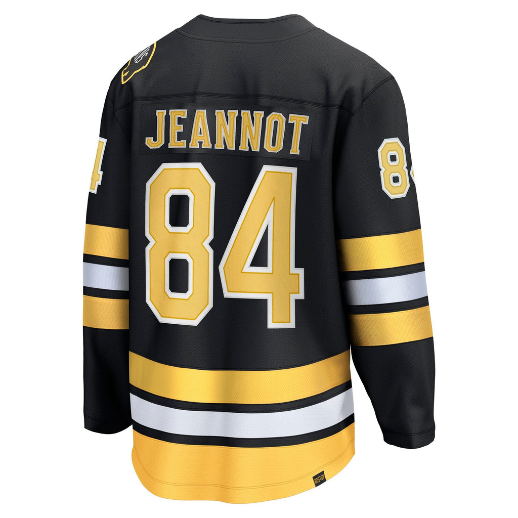 Boston Bruins Tanner Jeannot Black Home Breakaway Player Hockey Jersey