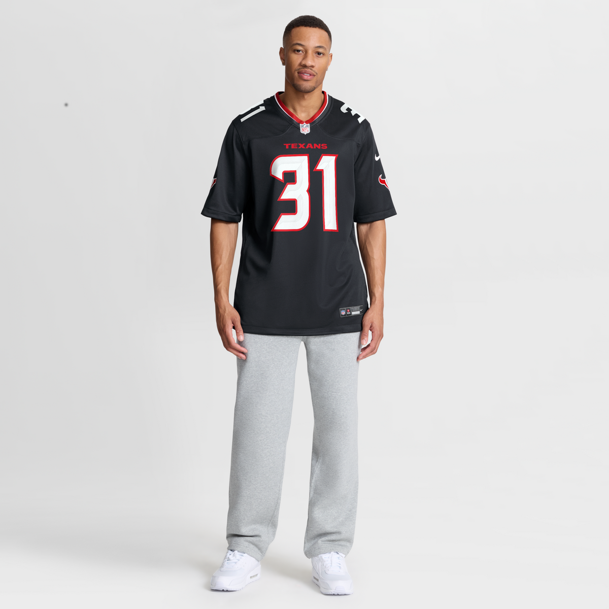 Houston Texans Dameon Pierce Navy Game Football Jersey
