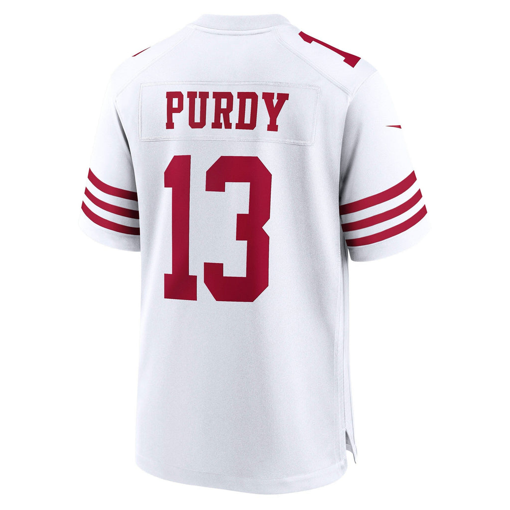 San Francisco 49ers Brock Purdy White Game Player Football Jersey
