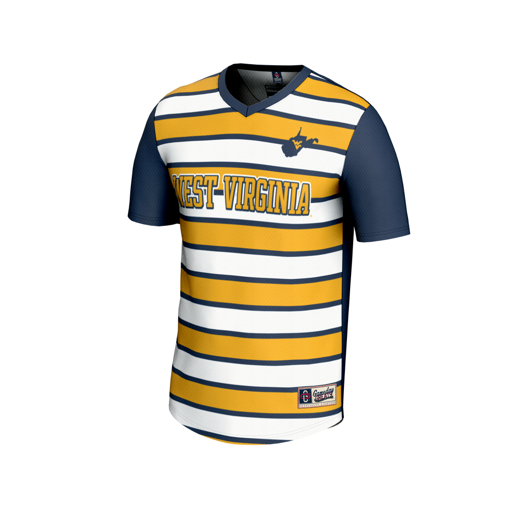 #67 Navy West Virginia Mountaineers Lightweight Soccer Fashion Jersey