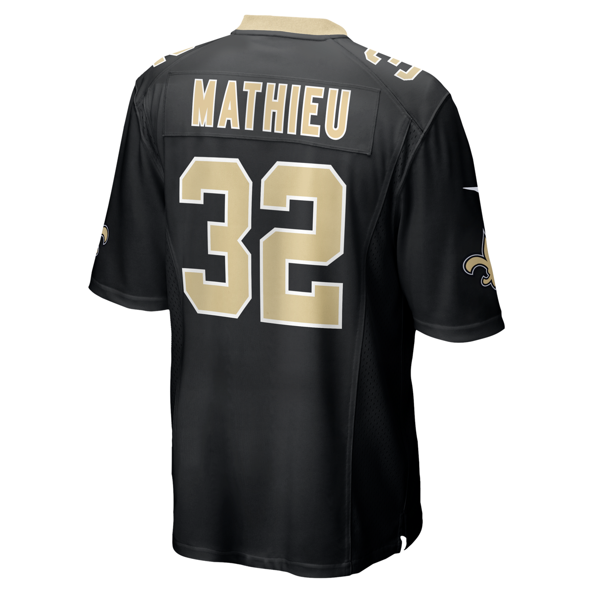 New Orleans Saints Tyrann Mathieu Black Game Football Jersey