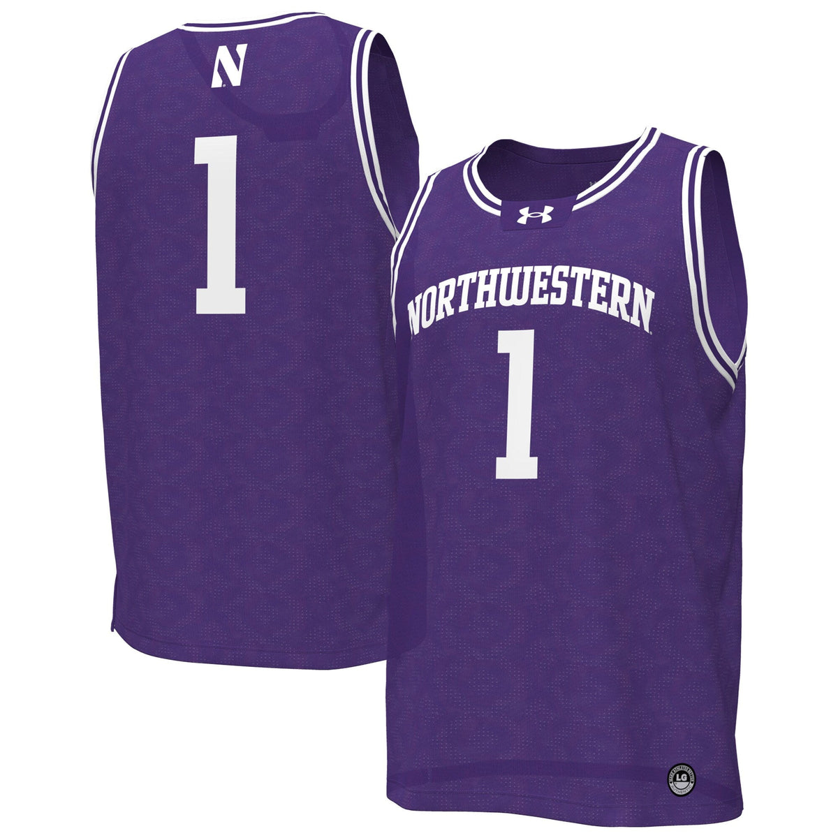#1 Northwestern Wildcats Replica Basketball Jersey - Purple