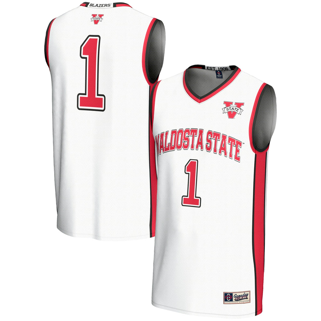 #1 Valdosta State Blazers Lightweight Basketball Jersey - White