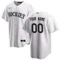 Colorado Rockies White Home Replica Custom Baseball Jersey