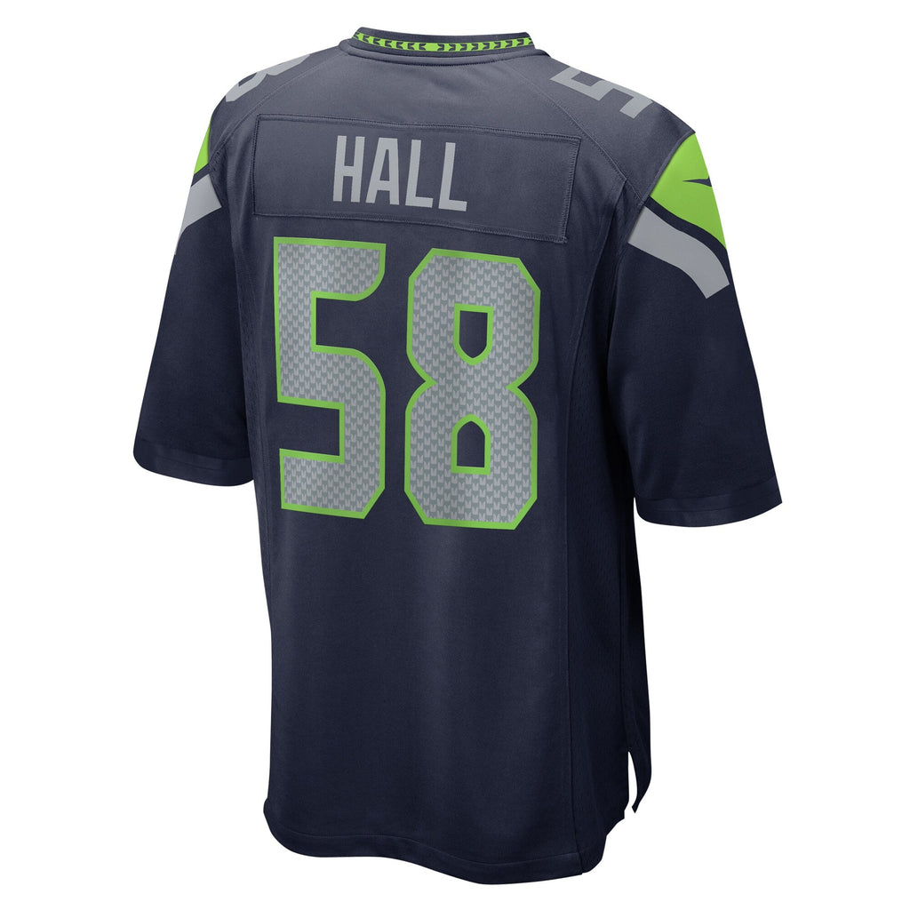 Seattle Seahawks Derick Hall College Navy Game Football Jersey