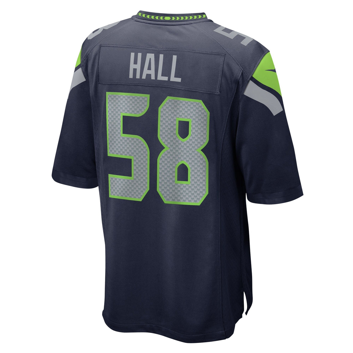 Seattle Seahawks Derick Hall College Navy Game Football Jersey