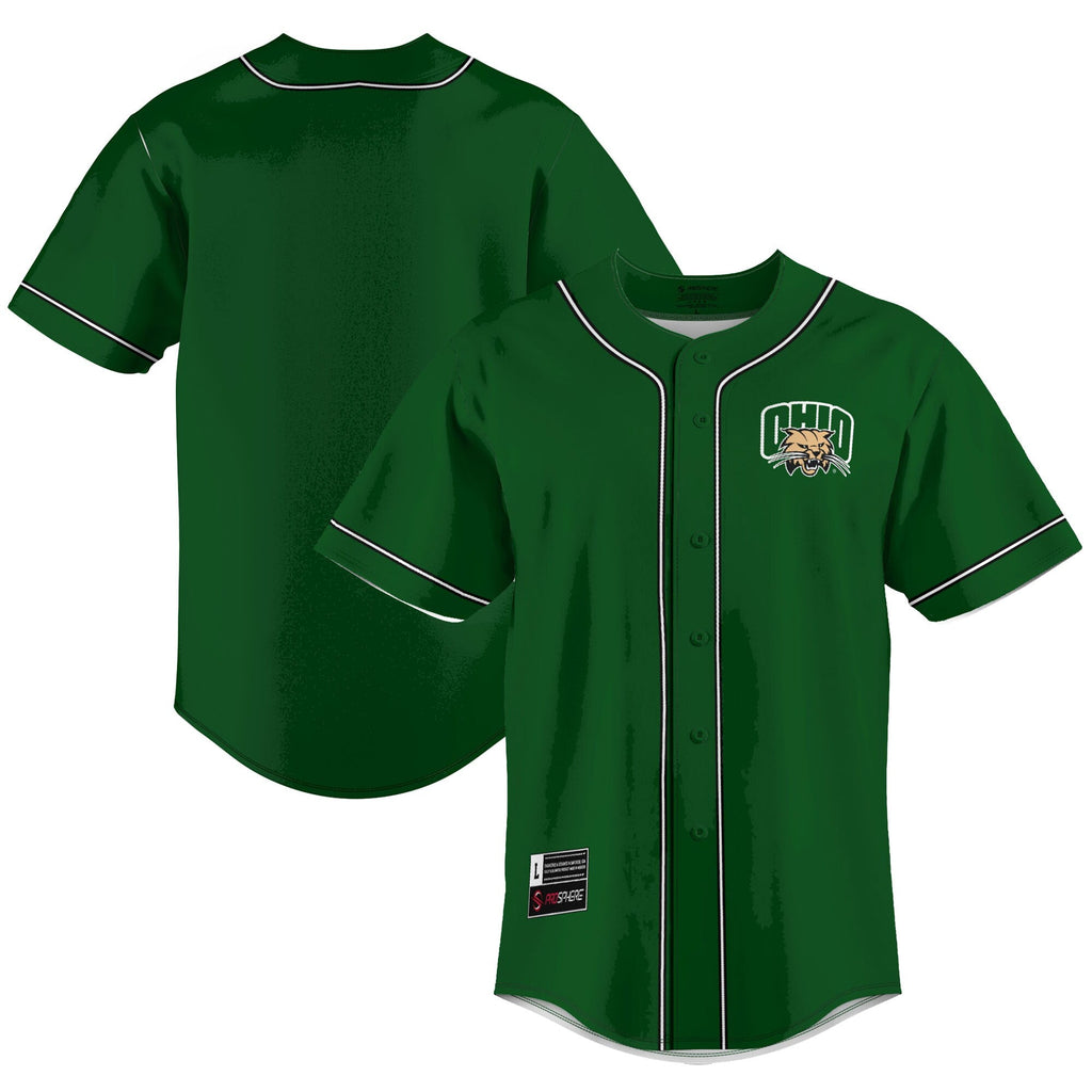 Ohio Bobcats Lightweight Baseball Jersey - Green