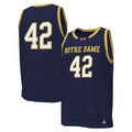 #42 Navy Notre Dame Fighting Irish Replica Basketball Jersey