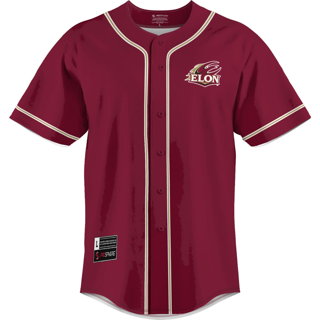 Elon Phoenix Lightweight Baseball Jersey - Maroon