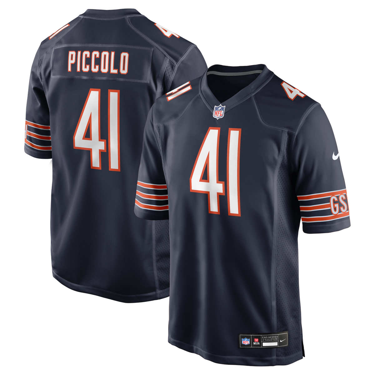 Chicago Bears Brian Piccolo Navy Game Retired Player Football Jersey