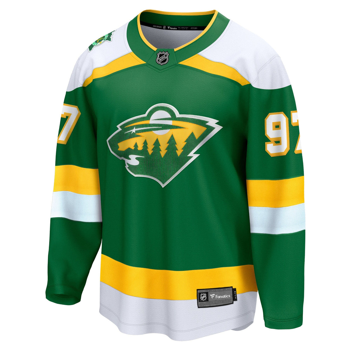 Minnesota Wild Kirill Kaprizov Green 2023/24 Alternate Breakaway Hockey Jersey