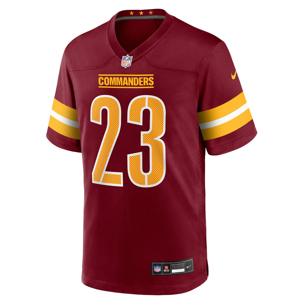Washington Commanders Trey Amos Burgundy Team Game Football Jersey