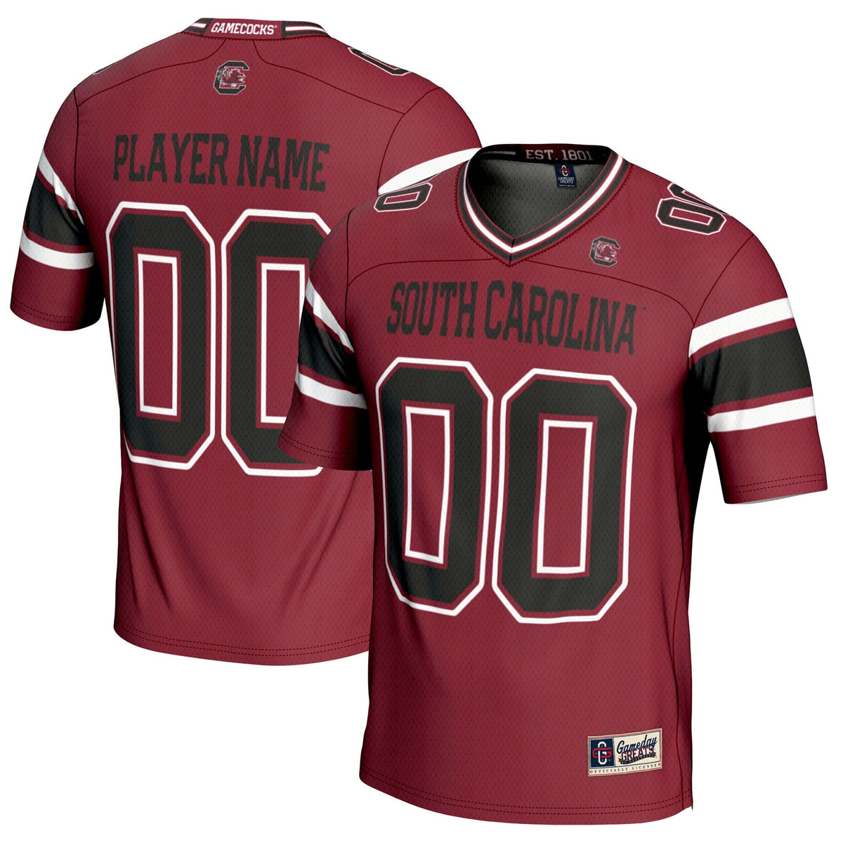 South Carolina Gamecocks NIL Pick-A-Player Football Jersey - Garnet
