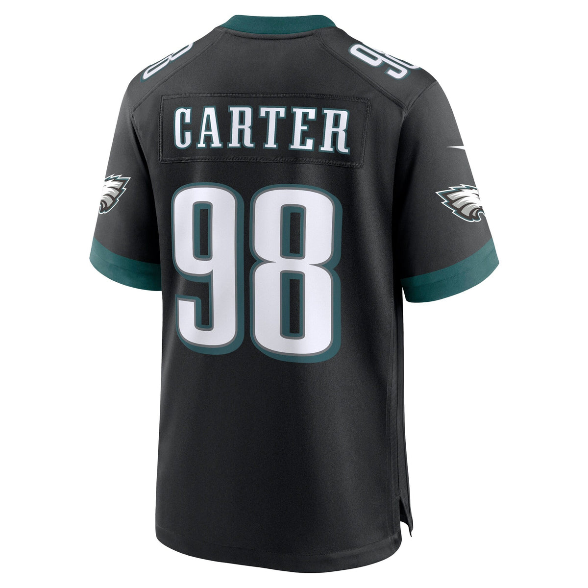 Philadelphia Eagles Jalen Carter Black Alternate Game Player Football Jersey