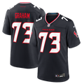 Houston Texans Derrick Graham Navy Team Game Football Jersey
