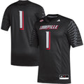 #1 Black Louisville Cardinals Premier Football Jersey
