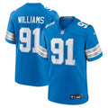 Detroit Lions Tyleik Williams Blue Team Game Football Jersey