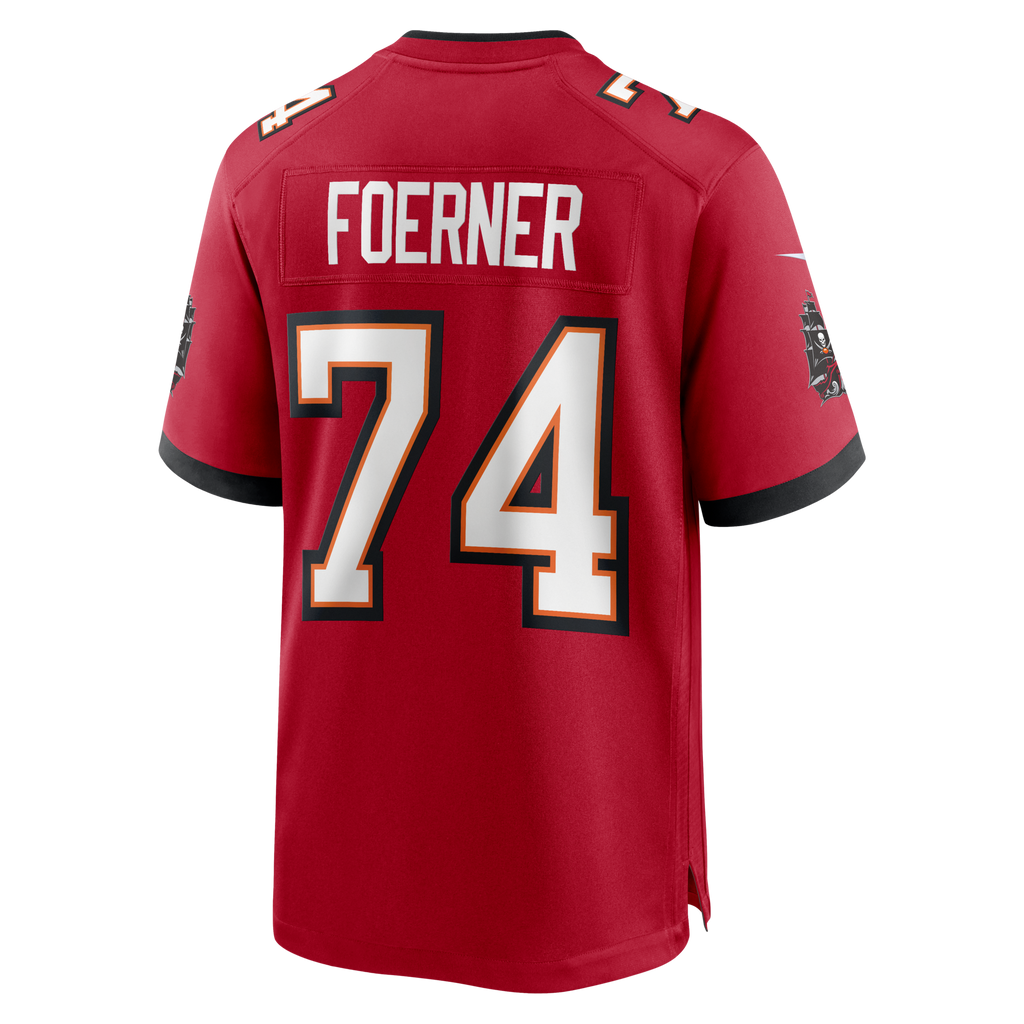 Tampa Bay Buccaneers Marshall Foerner Red Team Game Football Jersey