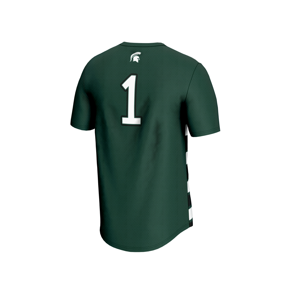#1 Michigan State Spartans Lightweight Soccer Fashion Jersey - Green