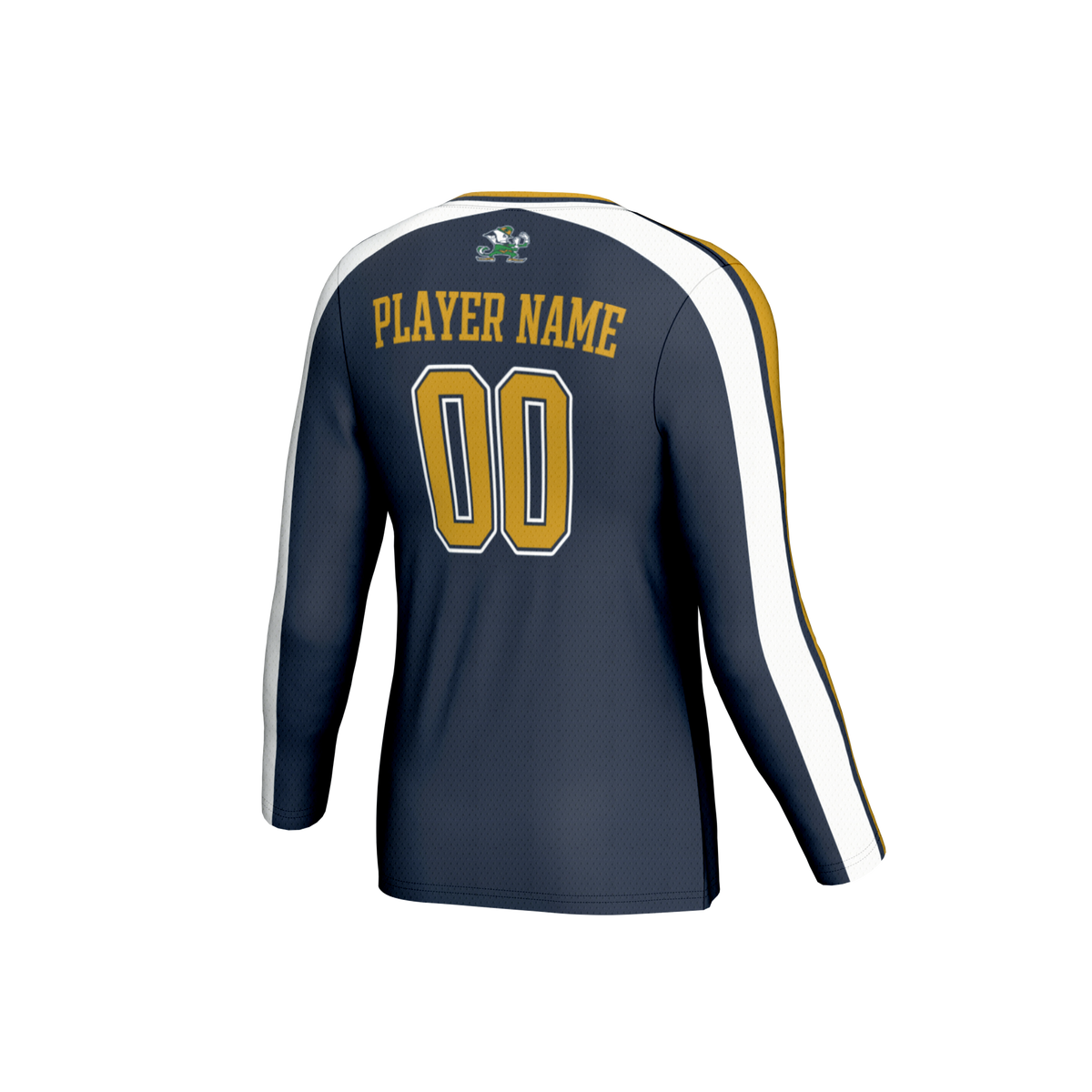 Notre Dame Fighting Irish NIL Pick-A-Player Lightweight Collegiate Volleyball Fashion Jersey - Navy