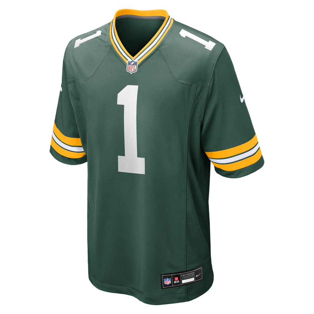 Green Bay Packers Number 1 Dad Green Game Football Jersey