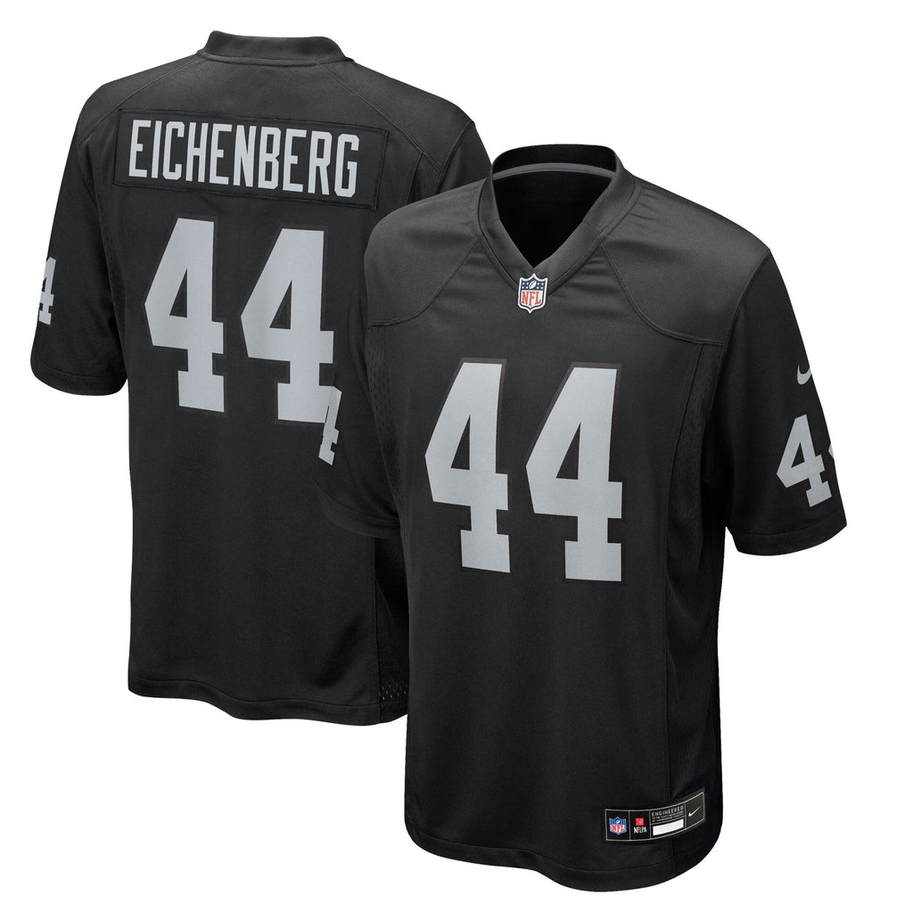 Las Vegas Raiders Tommy Eichenberg Black Team Game Football Jersey