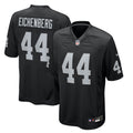 Las Vegas Raiders Tommy Eichenberg Black Team Game Football Jersey