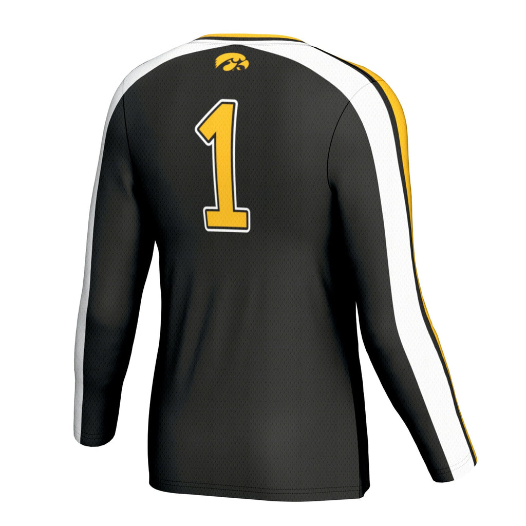 Iowa Hawkeyes Lightweight Collegiate Volleyball Fashion Jersey - Black