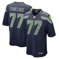 Seattle Seahawks Bryce Cabeldue College Navy Team Game Football Jersey
