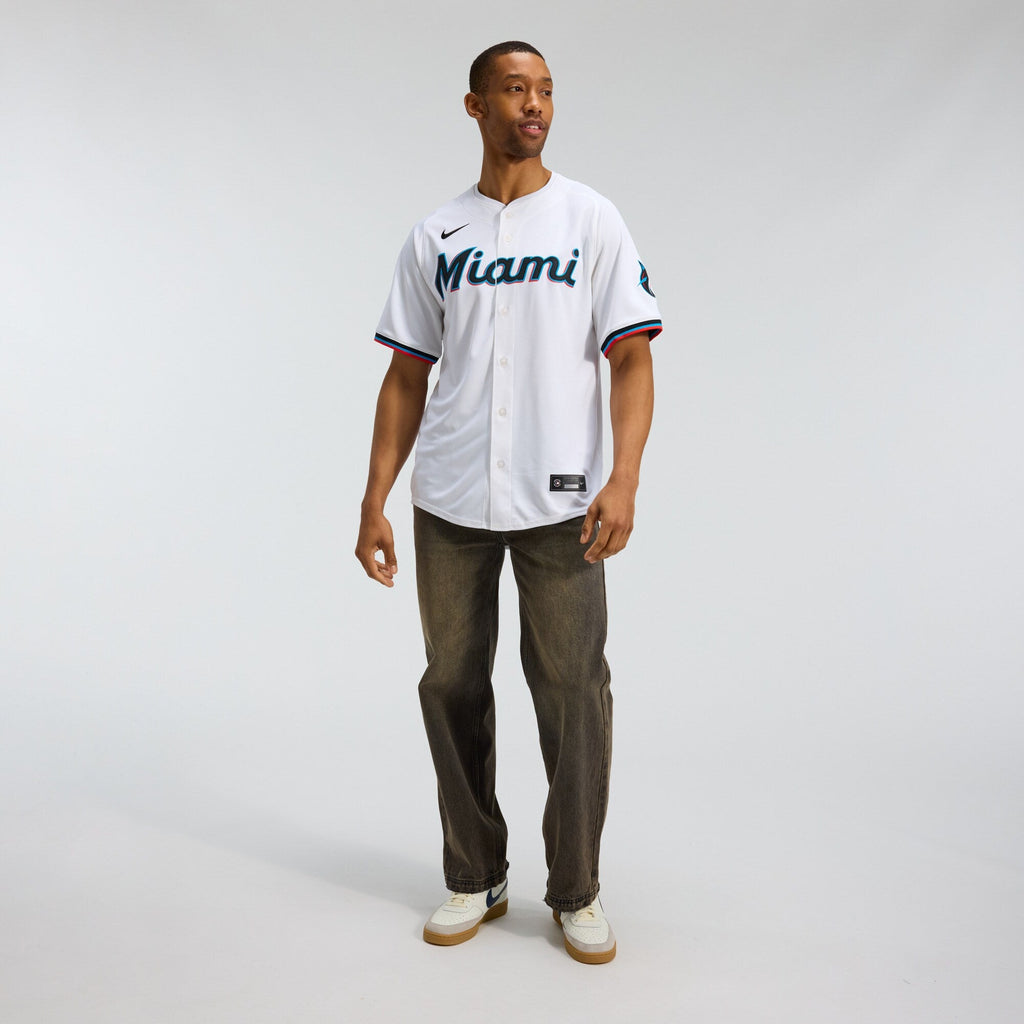 Miami Marlins White Home Limited Baseball Jersey