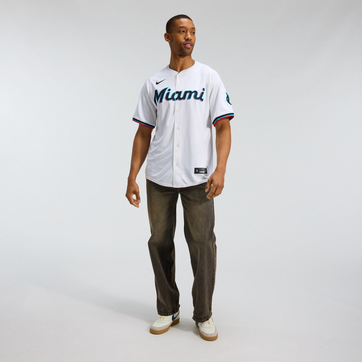 Miami Marlins White Home Limited Baseball Jersey