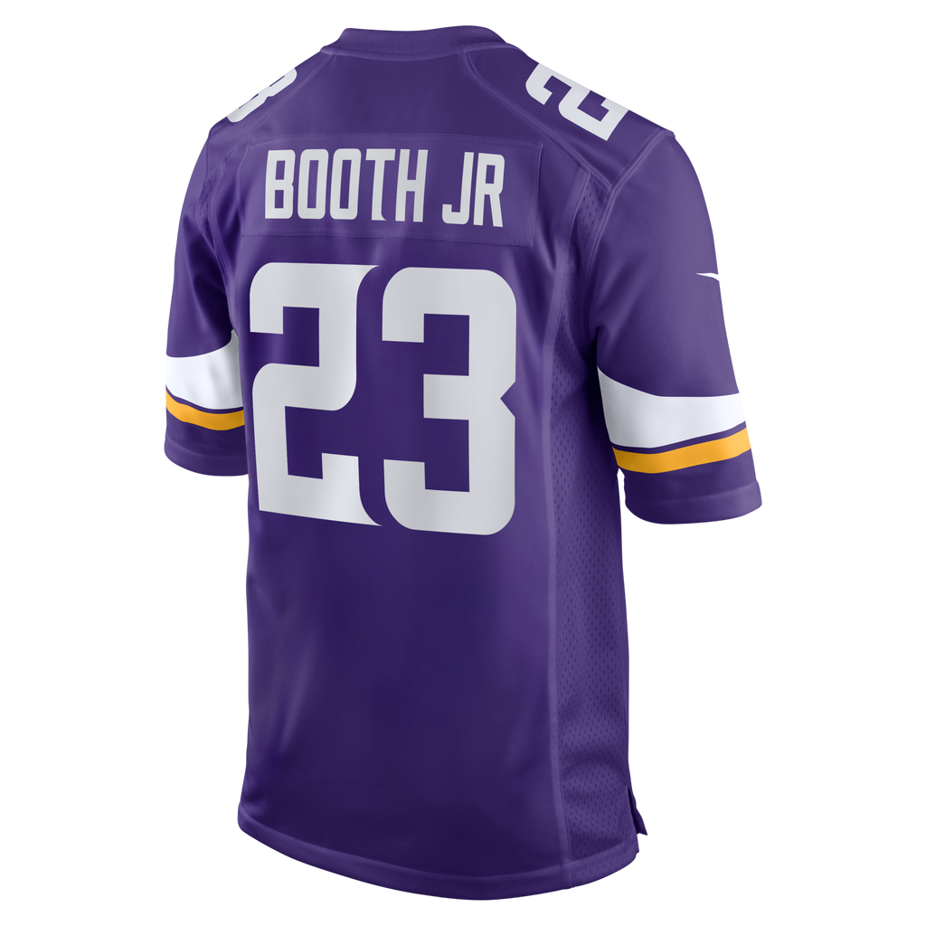 Minnesota Vikings Andrew Booth Jr. Purple Player Game Football Jersey