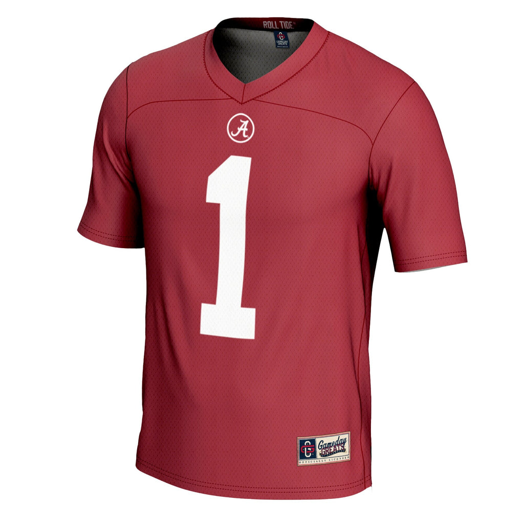 #1 Crimson Alabama Crimson Tide Football Jersey