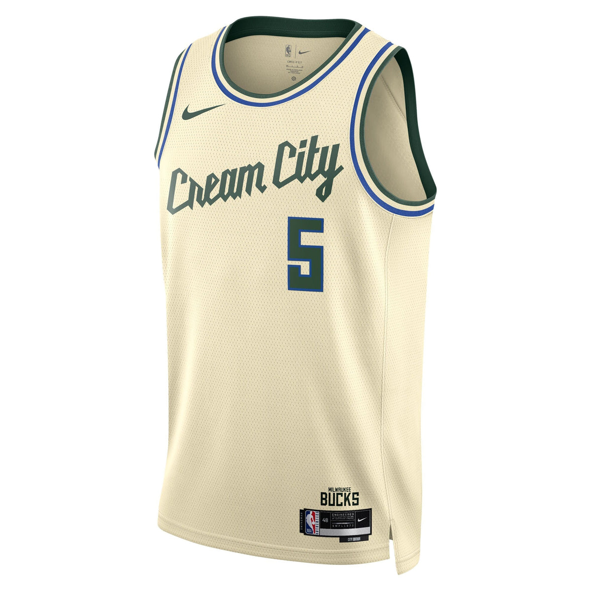 Milwaukee Bucks 2025/26 City Edition Swingman Jersey - Cream - Gary Trent Jr.