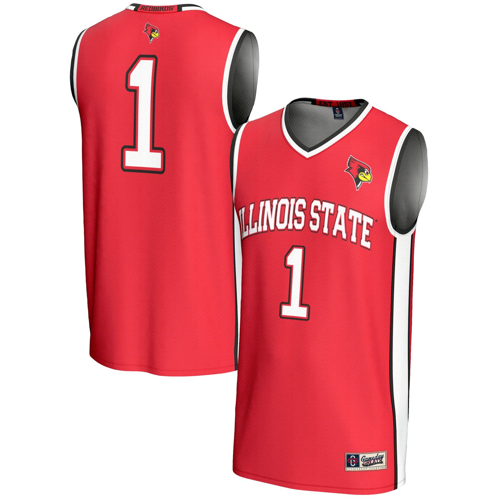 #1 Illinois State Redbirds Lightweight Basketball Jersey - Red