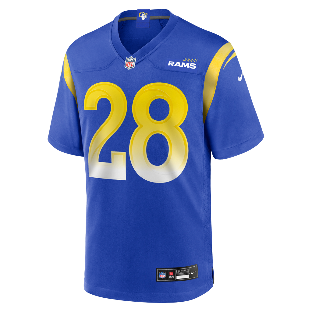 Los Angeles Rams Marshall Faulk Royal Game Retired Player Football Jersey