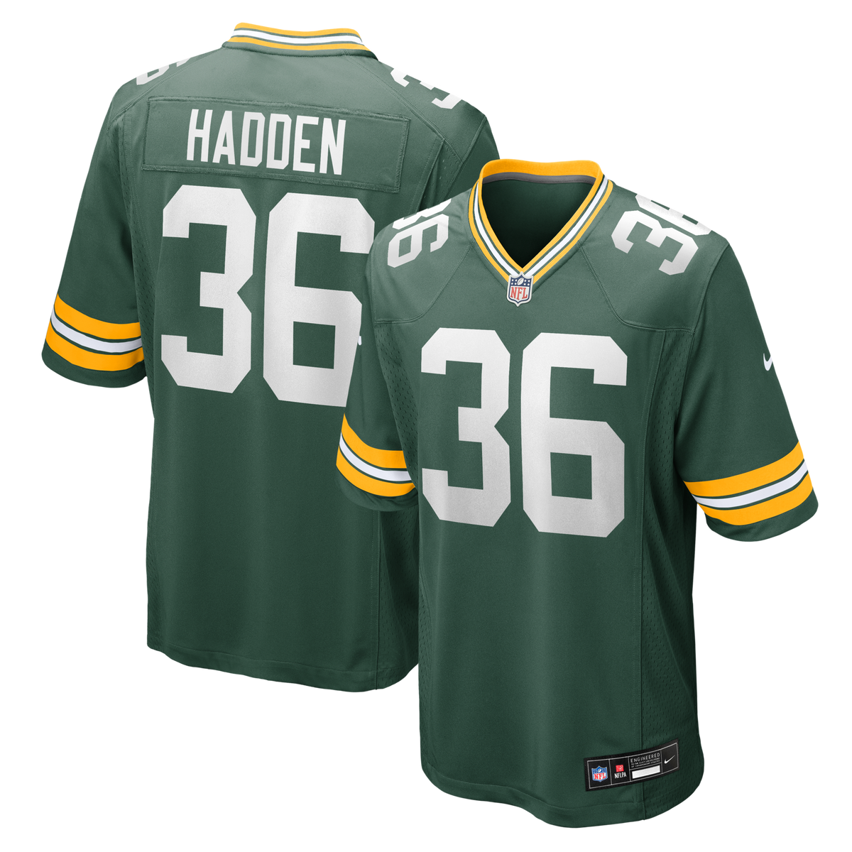 Green Bay Packers Kamal Hadden Green Team Game Football Jersey