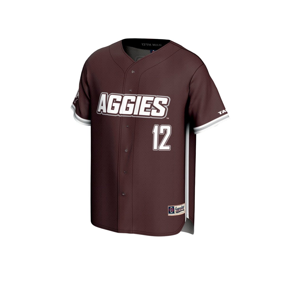 Maroon Texas A&M Aggies Lightweight Baseball Jersey