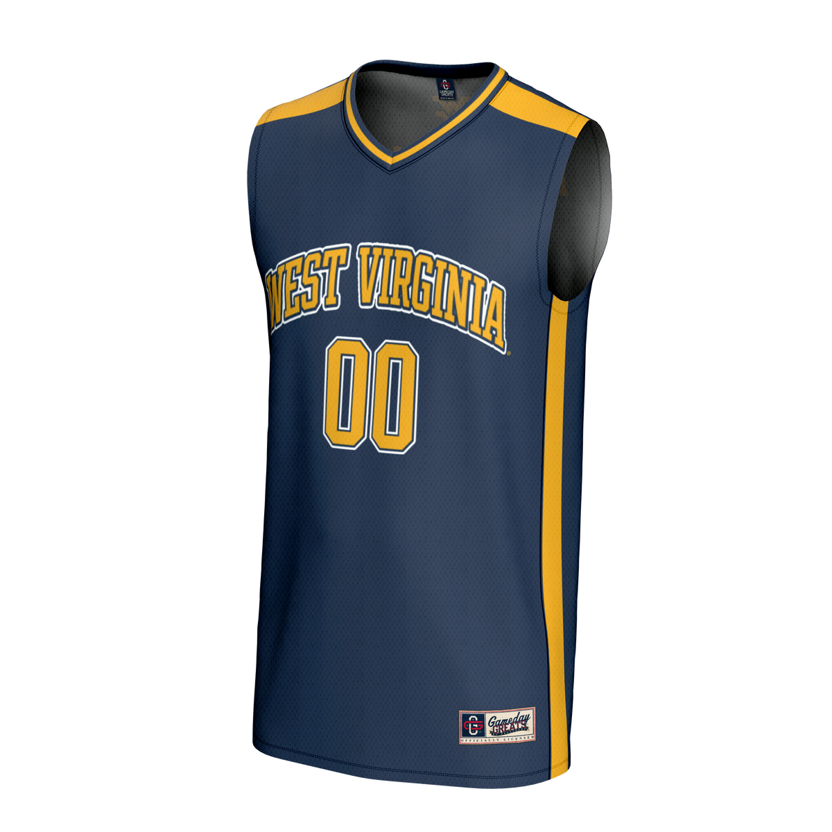 West Virginia Mountaineers NIL Pick-A-Player Lightweight Basketball Fashion Jersey - Navy