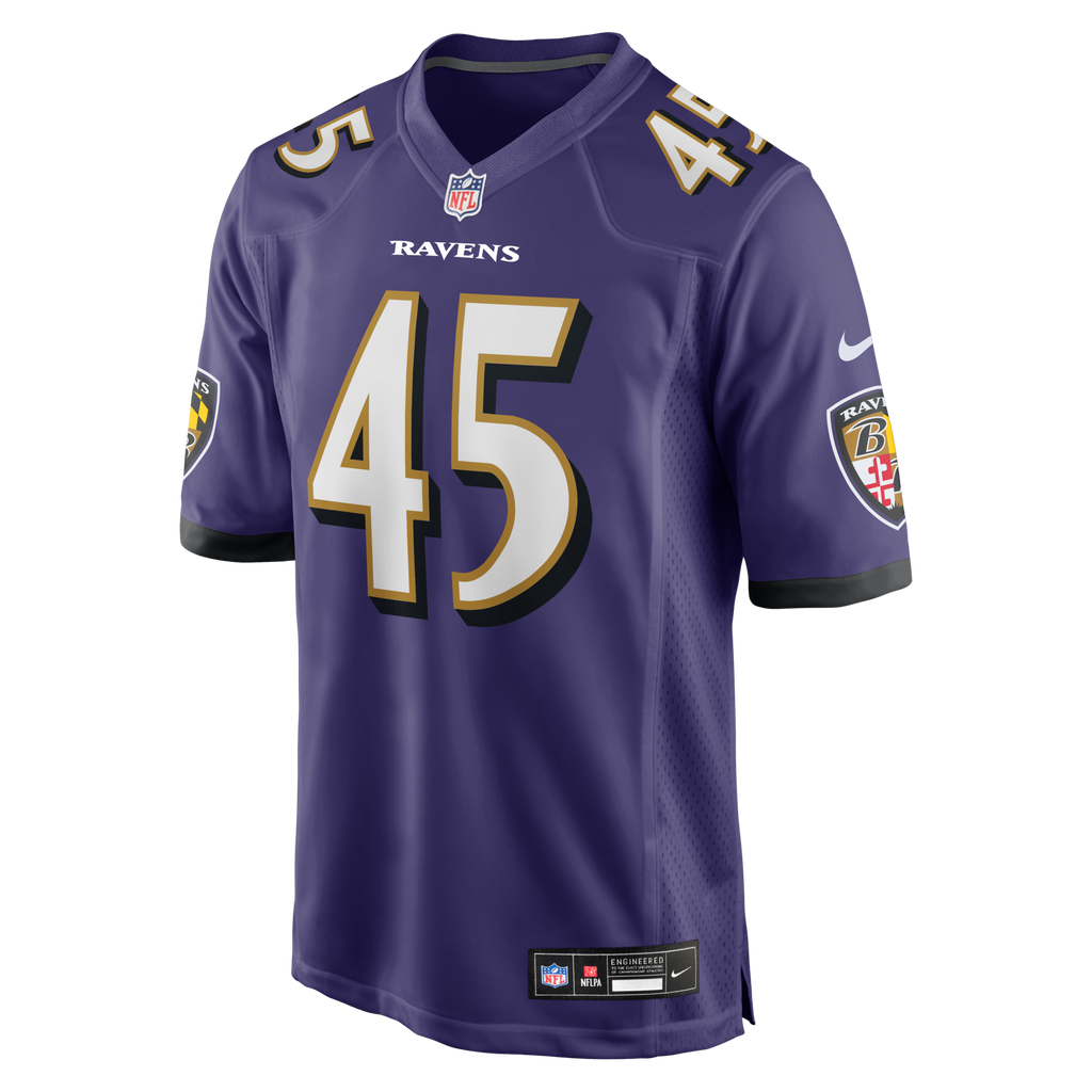 Baltimore Ravens Mike Green Purple Team Game Football Jersey