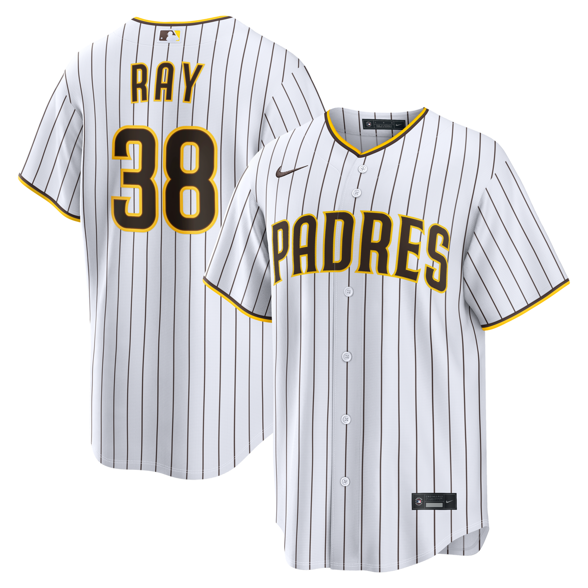 San Diego Padres Robbie Ray White Home Replica Baseball Jersey