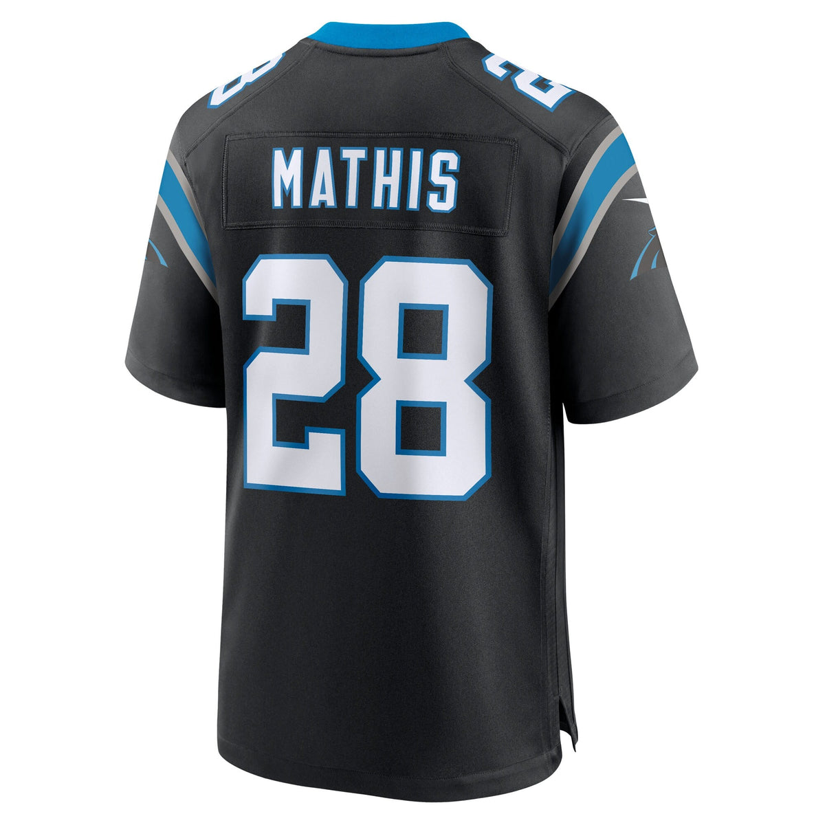Carolina Panthers Damarri Mathis Black Team Game Football Jersey